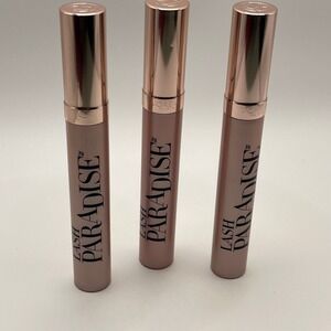 Lot of 3 L'Oreal Paris Lash Paradise Mascara Blackest Black & NYX Butter Gloss